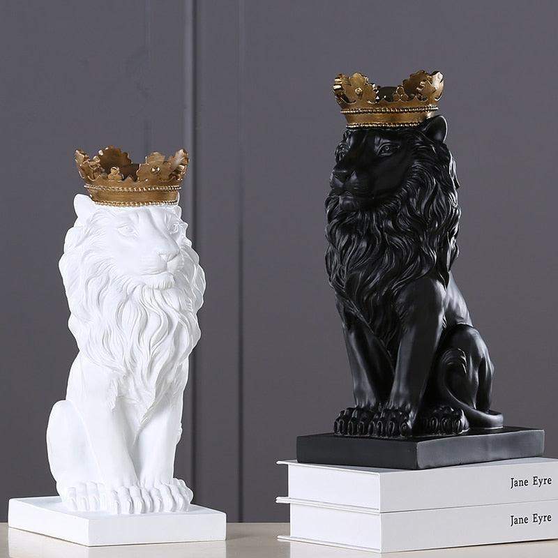 Estatueta Leão Imperador - Inovallar