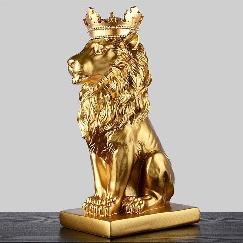 Estatueta Leão Imperador - Inovallar