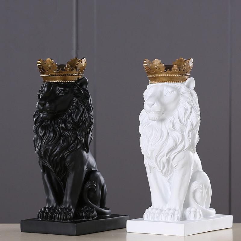 Estatueta Leão Imperador - Inovallar