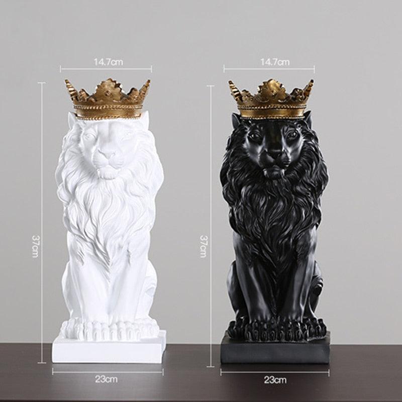 Estatueta Leão Imperador - Inovallar