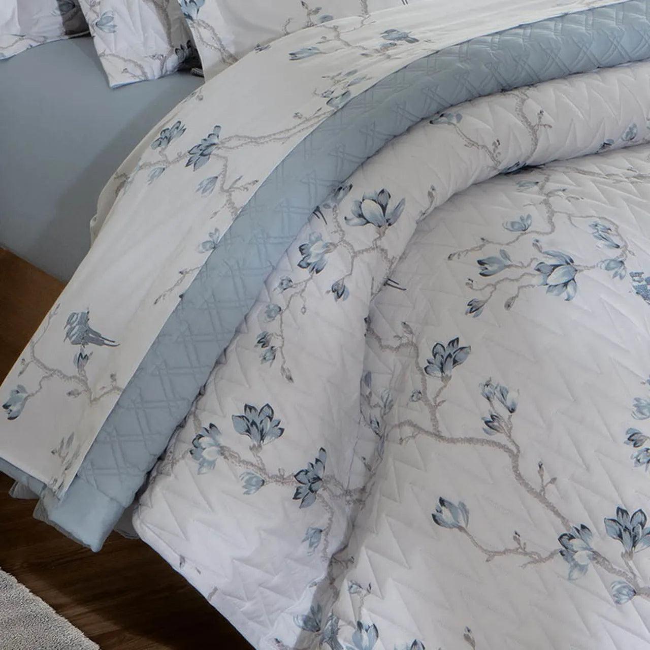 Kit Jogo de Cama Completo Matelada Magnolias - 6 PEÇAS - MundoCasa